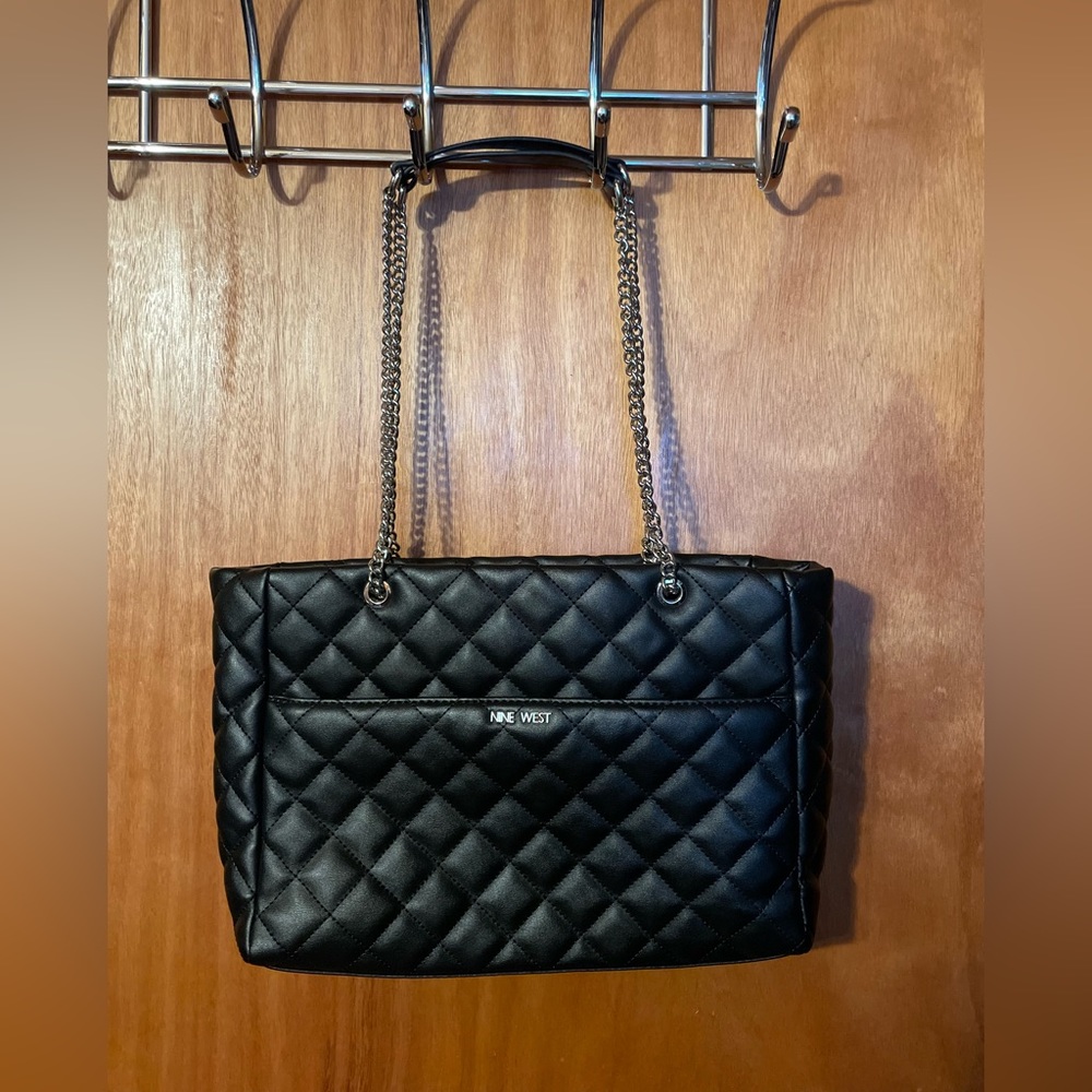 Nine West Black Quilted Purse